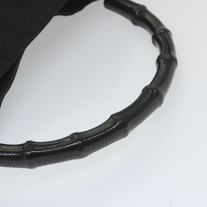 GUCCI Bamboo Shoulder Bag Nylon 2way Black 001 1577 3444  59567