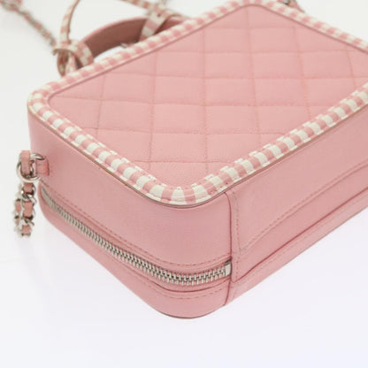 CHANEL Matelasse Chain Shoulder Bag Caviar Skin Wine Red CC 59605A