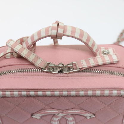 CHANEL Matelasse Chain Shoulder Bag Caviar Skin Wine Red CC 59605A