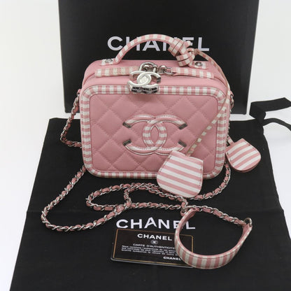 CHANEL Matelasse Chain Shoulder Bag Caviar Skin Wine Red CC 59605A