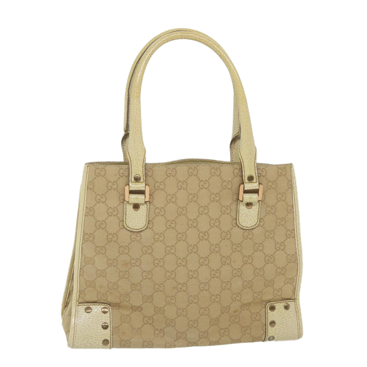 GUCCI GG Canvas Tote Bag Beige 124260  59692