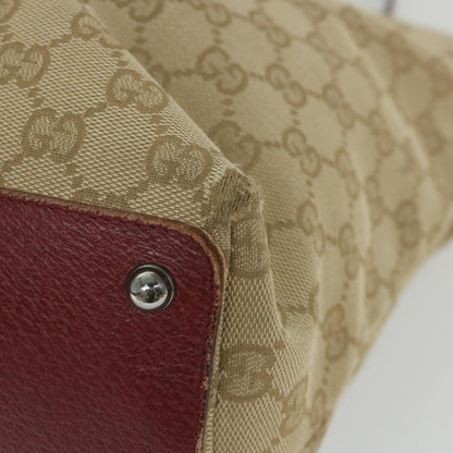 GUCCI GG Canvas Tote Bag Beige 120838  59708