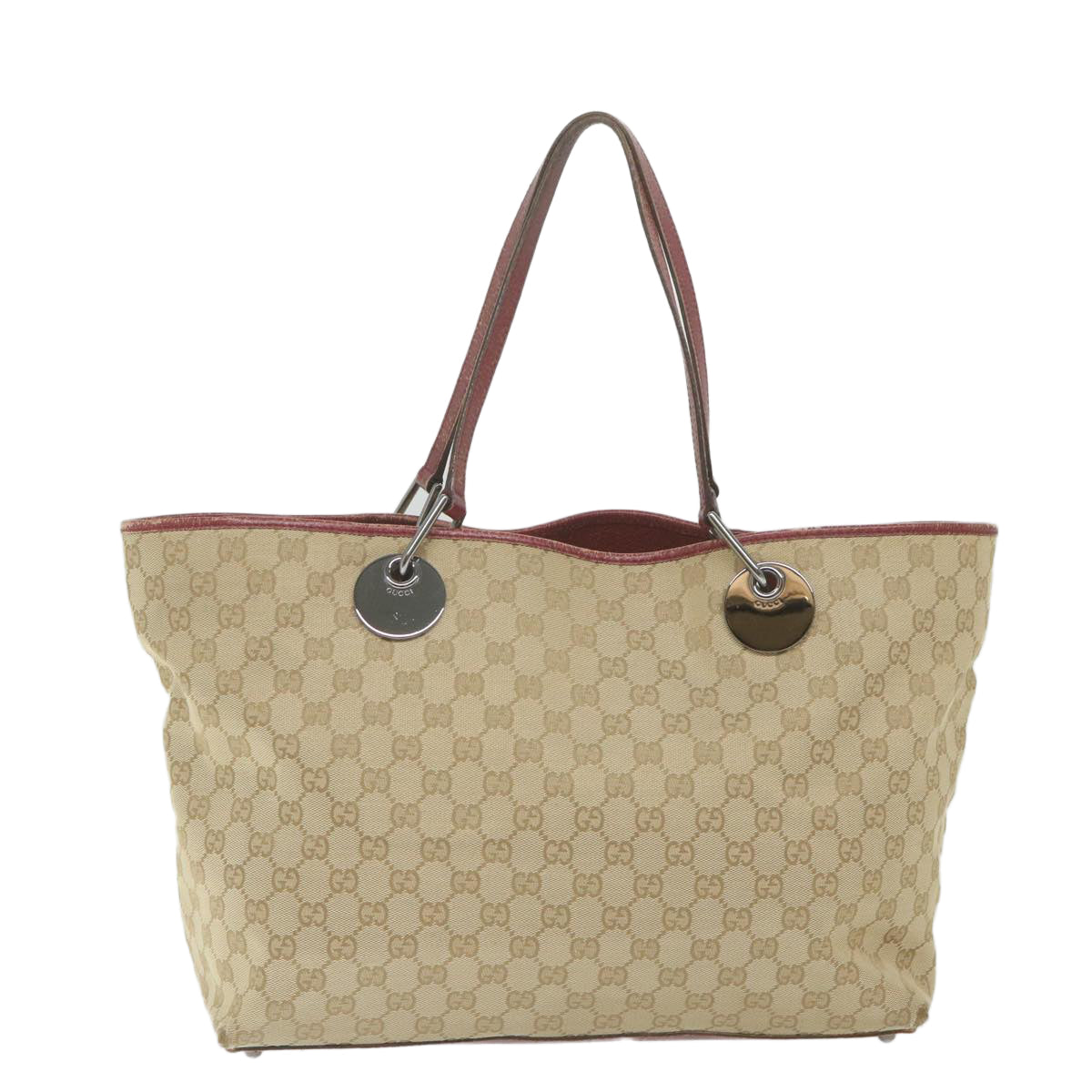 GUCCI GG Canvas Tote Bag Beige 120838  59708