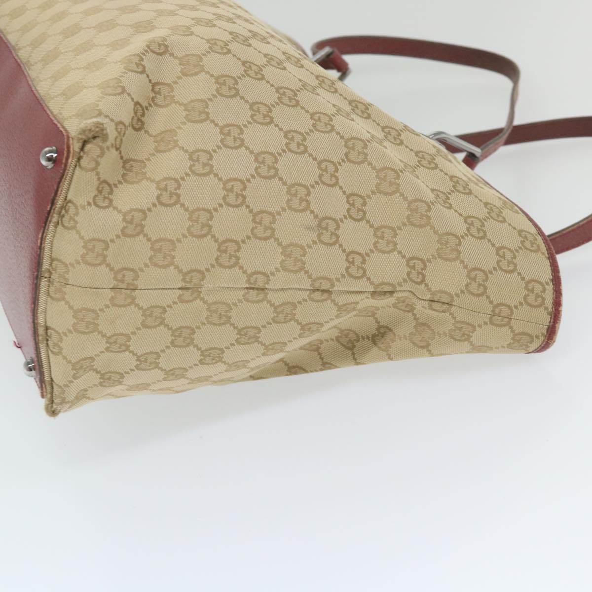 GUCCI GG Canvas Tote Bag Beige 120838  59708