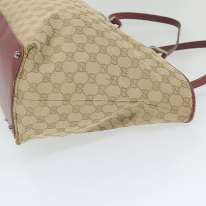 GUCCI GG Canvas Tote Bag Beige 120838  59708