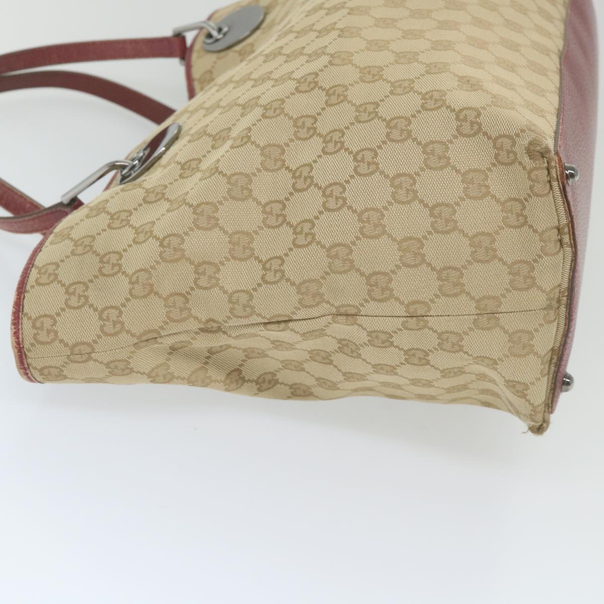 GUCCI GG Canvas Tote Bag Beige 120838  59708