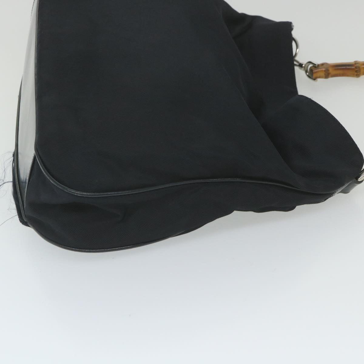 GUCCI Bamboo Shoulder Bag Nylon 2way Black 001 1705 1577  59710