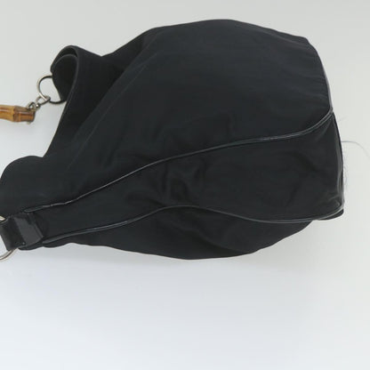 GUCCI Bamboo Shoulder Bag Nylon 2way Black 001 1705 1577  59710