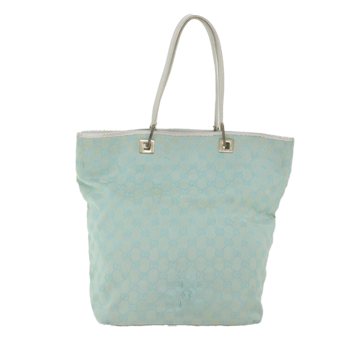GUCCI GG Canvas Tote Bag Light Blue 0021098  59713