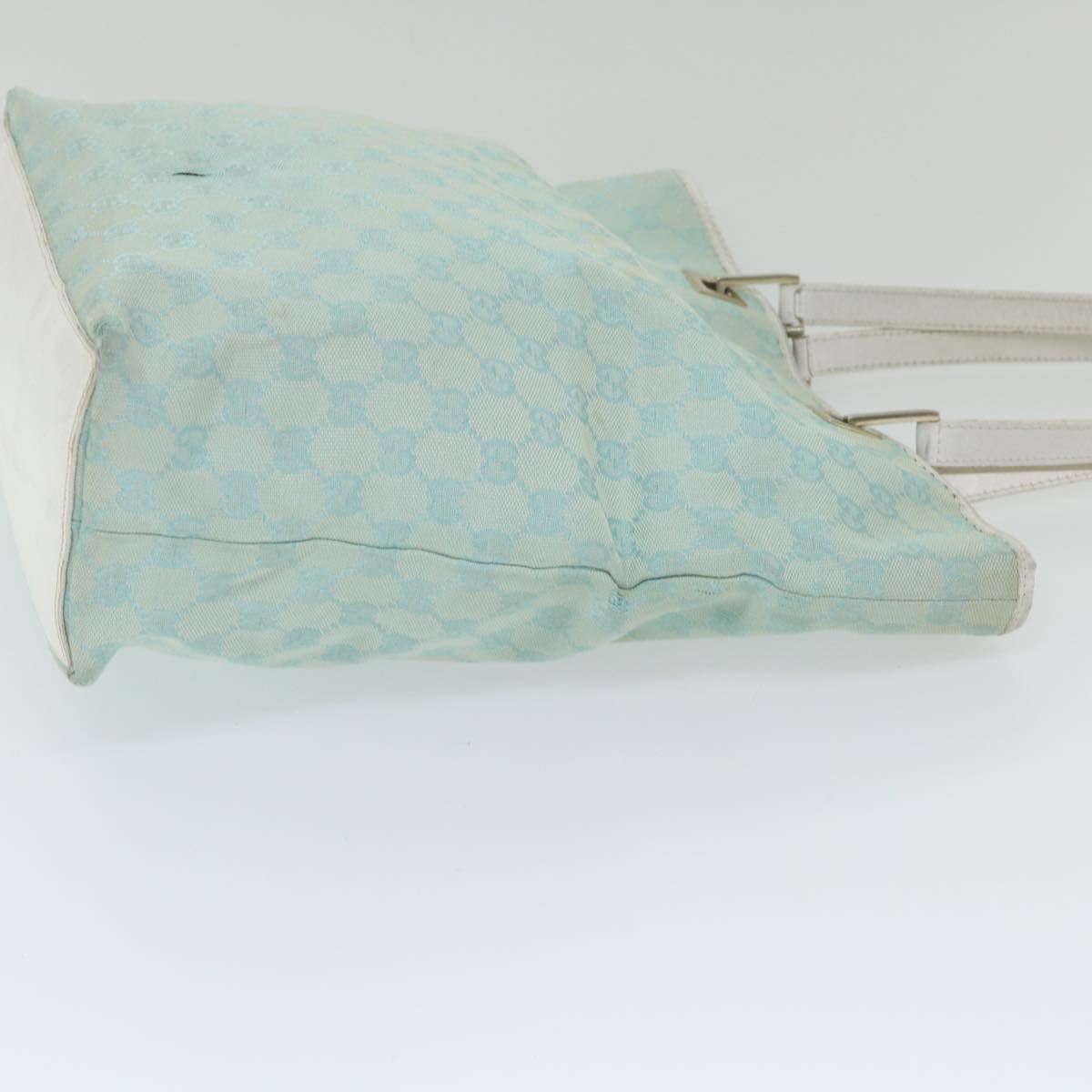 GUCCI GG Canvas Tote Bag Light Blue 0021098  59713
