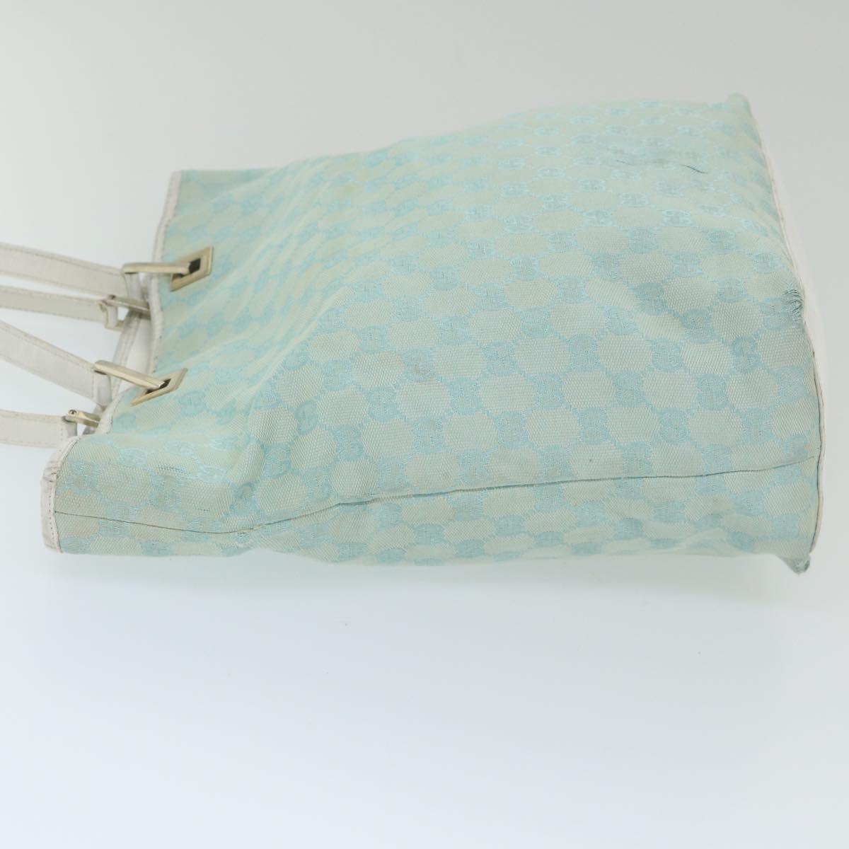GUCCI GG Canvas Tote Bag Light Blue 0021098  59713