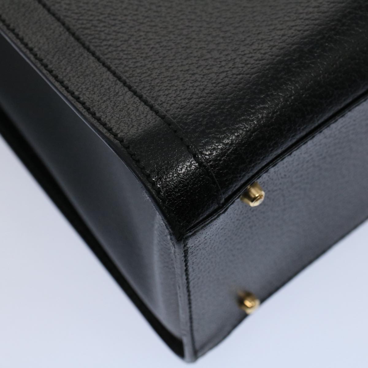 GUCCI Bamboo Hand Bag Leather Black 002 0260 200110  59718