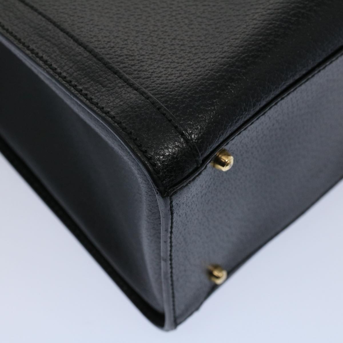 GUCCI Bamboo Hand Bag Leather Black 002 0260 200110  59718