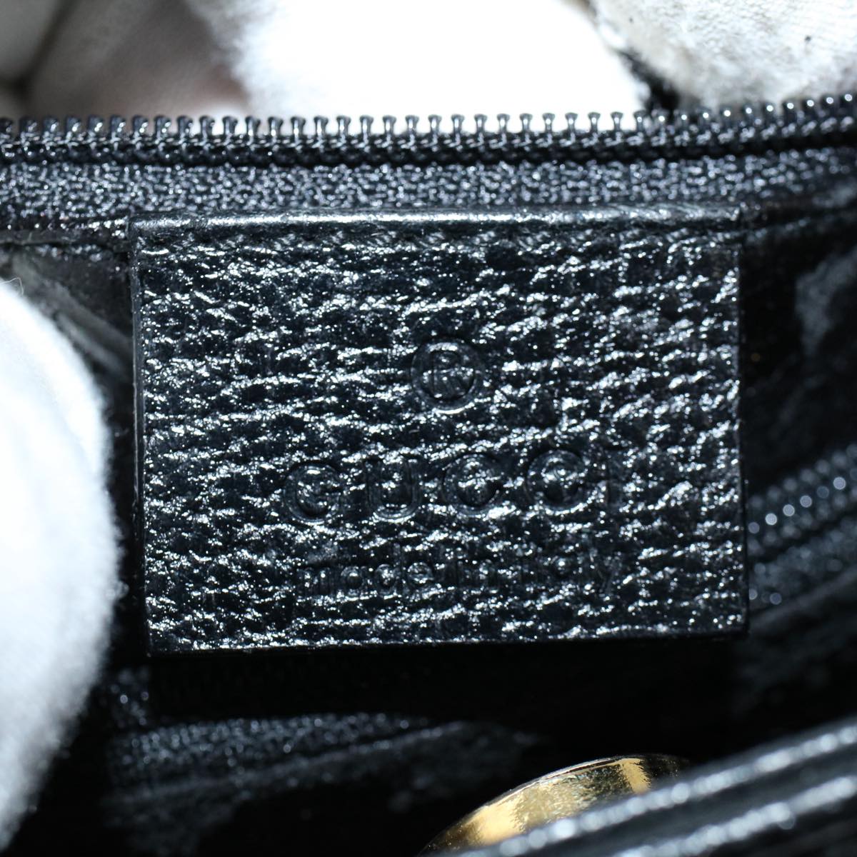GUCCI Bamboo Hand Bag Leather Black 002 0260 200110  59718