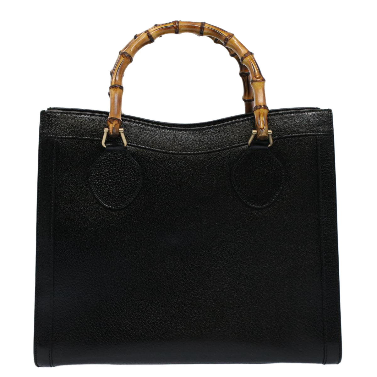GUCCI Bamboo Hand Bag Leather Black 002 0260 200110  59718
