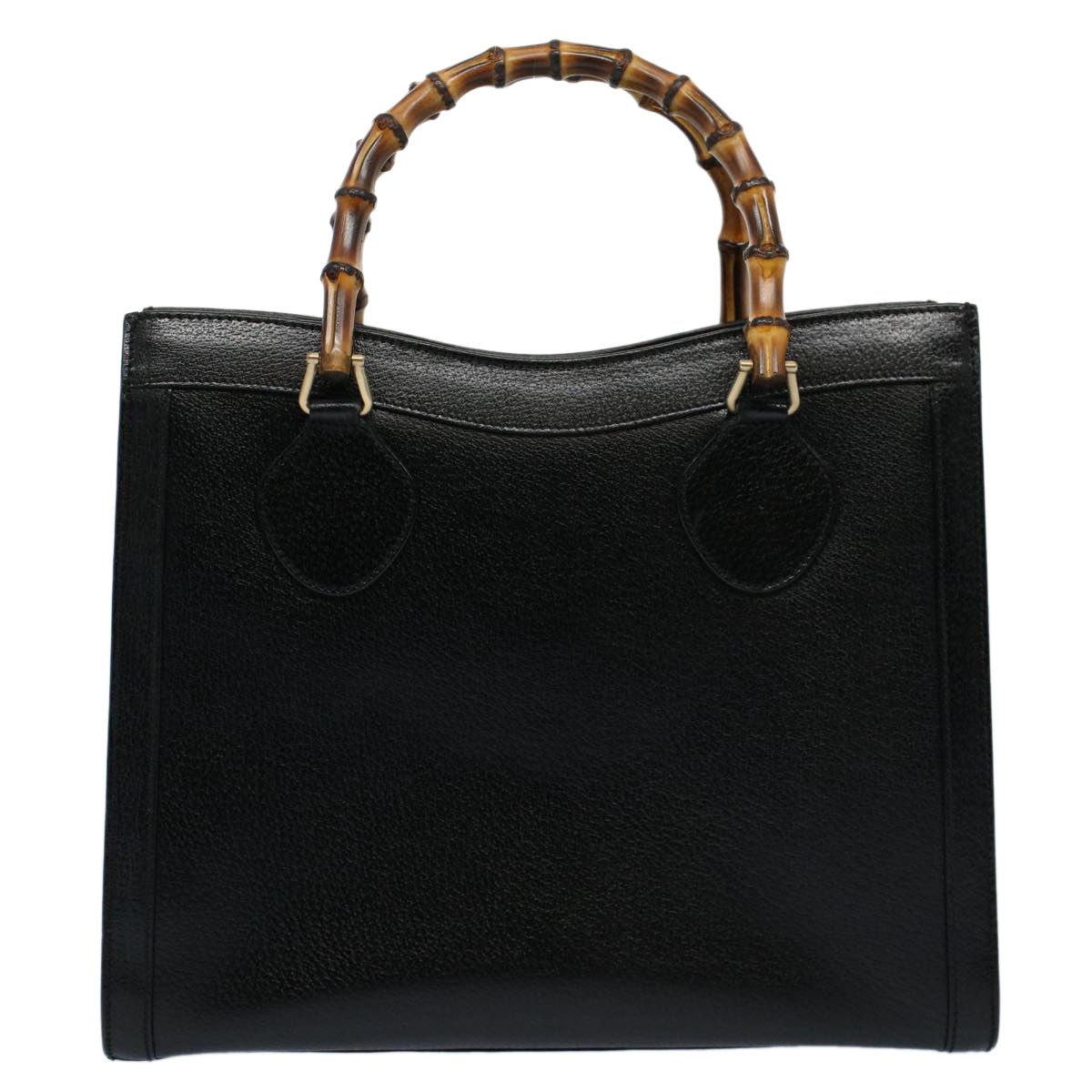 GUCCI Bamboo Hand Bag Leather Black 002 0260 200110  59718