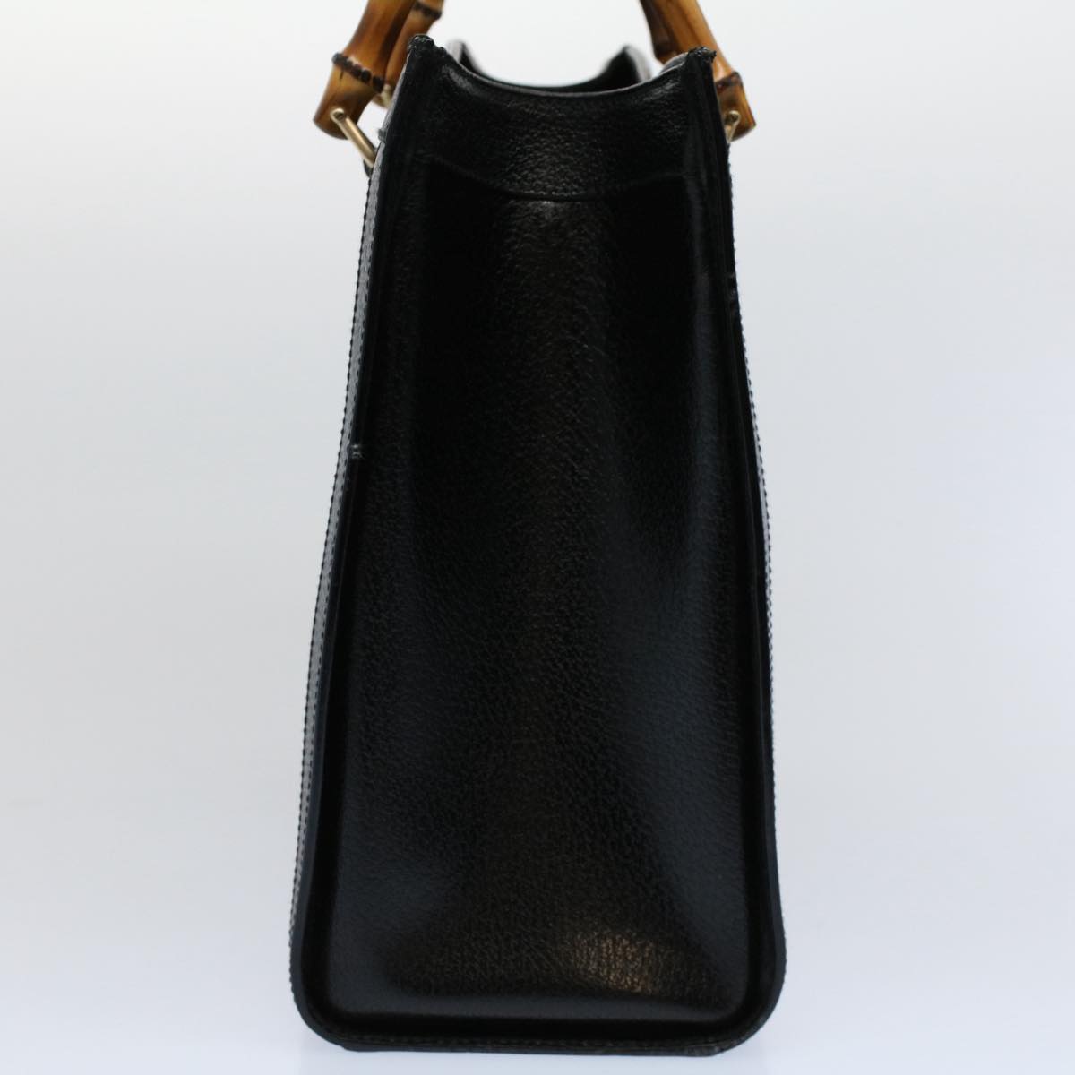 GUCCI Bamboo Hand Bag Leather Black 002 0260 200110  59718