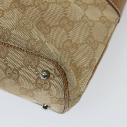 GUCCI GG Canvas Tote Bag Beige 113016  59864