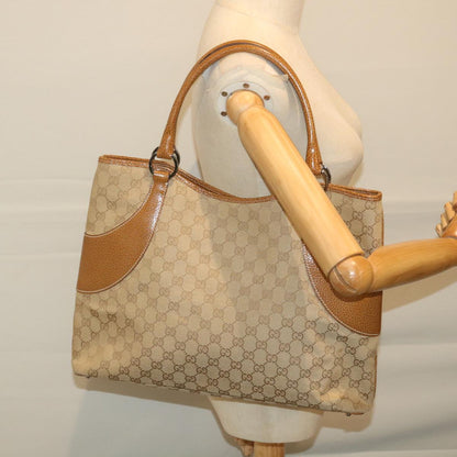 GUCCI GG Canvas Tote Bag Beige 113016  59864