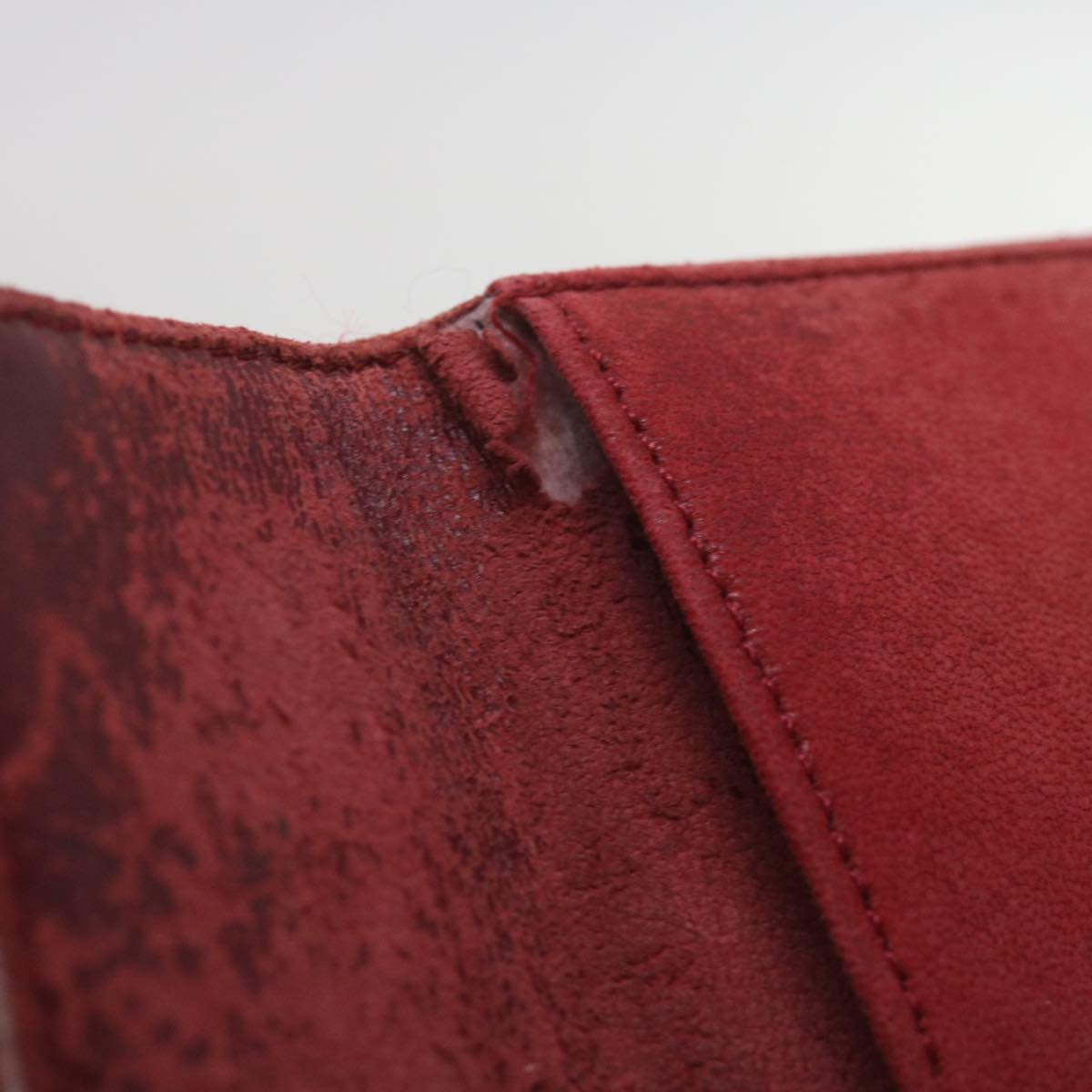 CHANEL Matelasse Chain Shoulder Bag Canvas Red CC 59869A