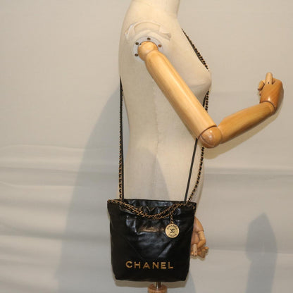 CHANEL CHANEL 22 Chain Hand Bag Leather Black AS3980 CC 59889S