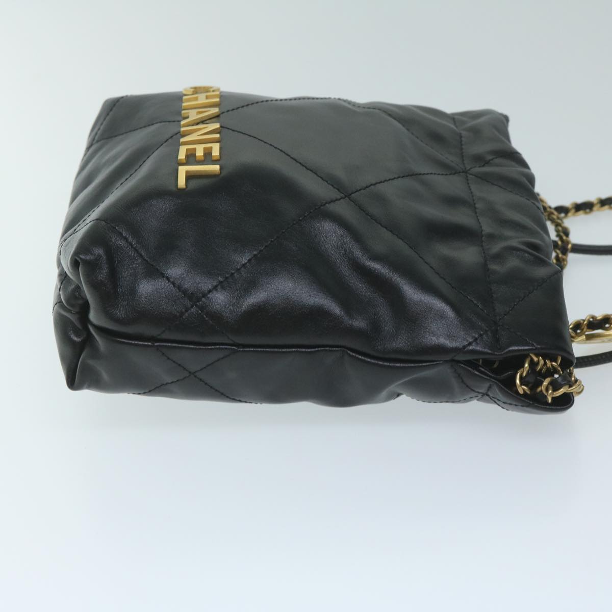CHANEL CHANEL 22 Chain Hand Bag Leather Black AS3980 CC 59889S