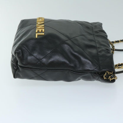 CHANEL CHANEL 22 Chain Hand Bag Leather Black AS3980 CC 59889S
