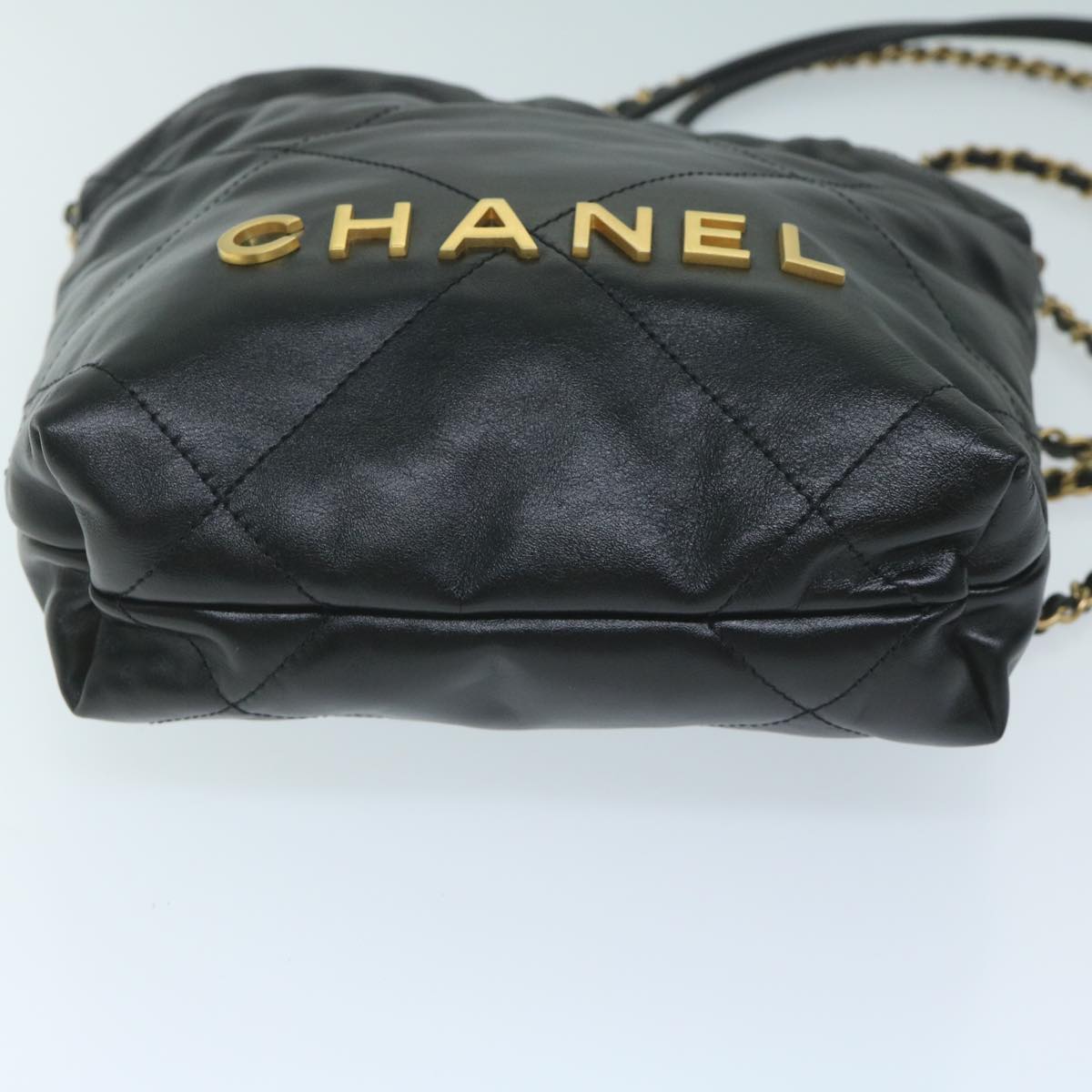 CHANEL CHANEL 22 Chain Hand Bag Leather Black AS3980 CC 59889S