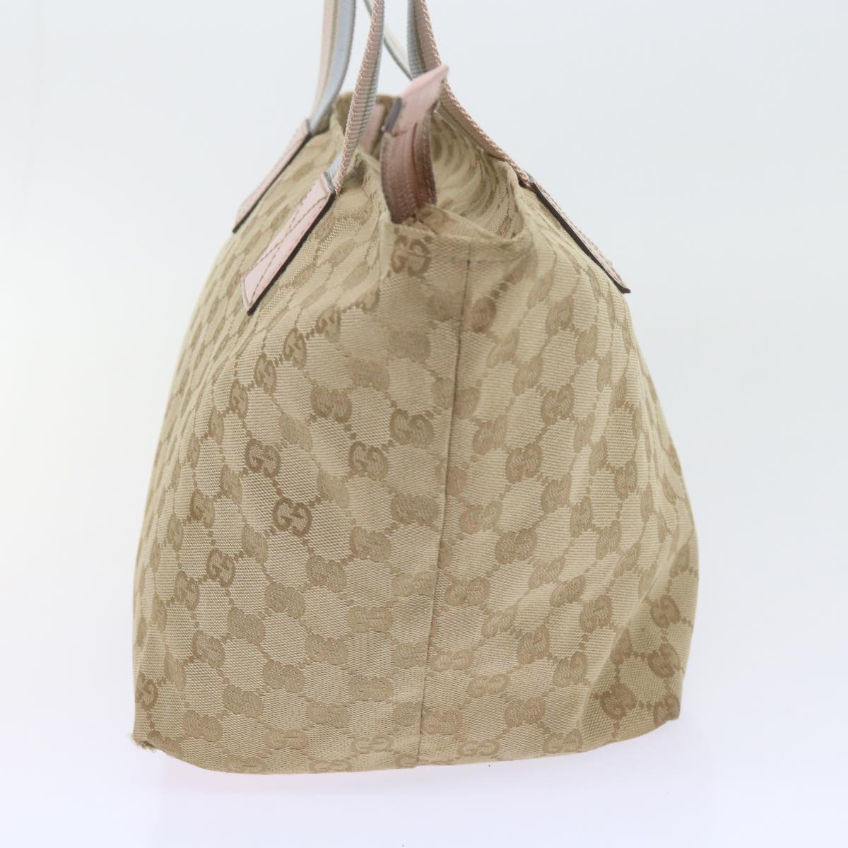 GUCCI GG Canvas Sherry Line Tote Bag Beige Light Blue Green 131230  59964