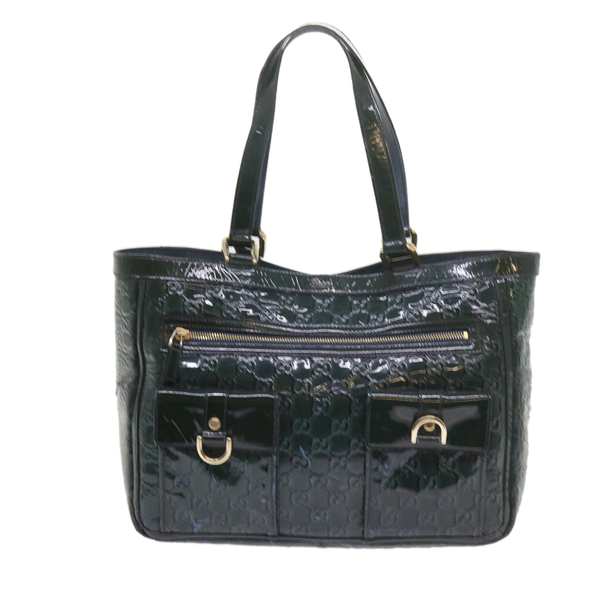 GUCCI GG Canvas Tote Bag Green 146247  59965