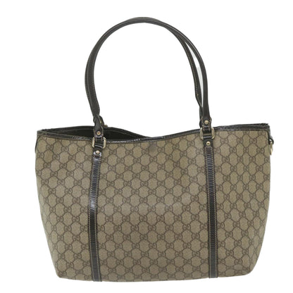 GUCCI GG Supreme Tote Bag PVC Leather Beige 197953  59966