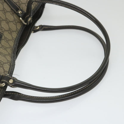 GUCCI GG Supreme Tote Bag PVC Leather Beige 197953  59966