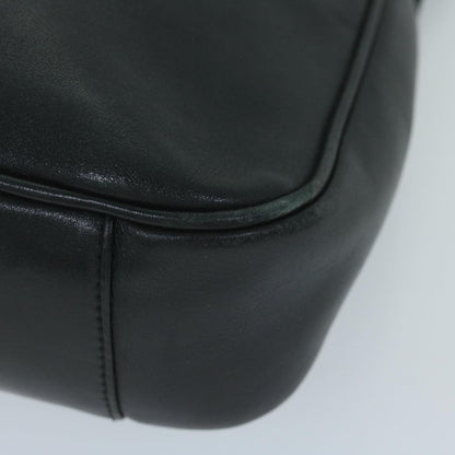 GUCCI Bamboo Shoulder Bag Leather Black 001 1705 1638  59973