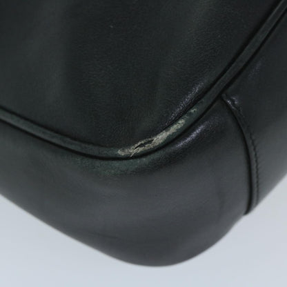 GUCCI Bamboo Shoulder Bag Leather Black 001 1705 1638  59973