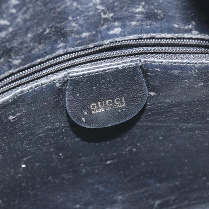 GUCCI Bamboo Shoulder Bag Leather Black 001 1705 1638  59973