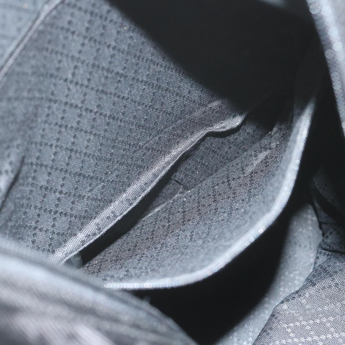 GUCCI Bamboo Tote Bag Nylon Black 002 2058 0412 5  59979