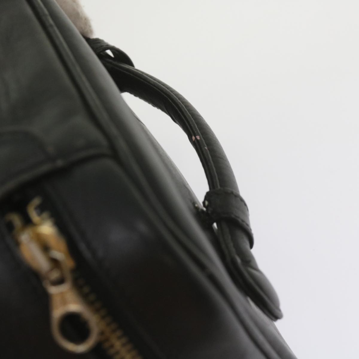 CHANEL Vanity Cosmetic Pouch Leather Black CC 59984