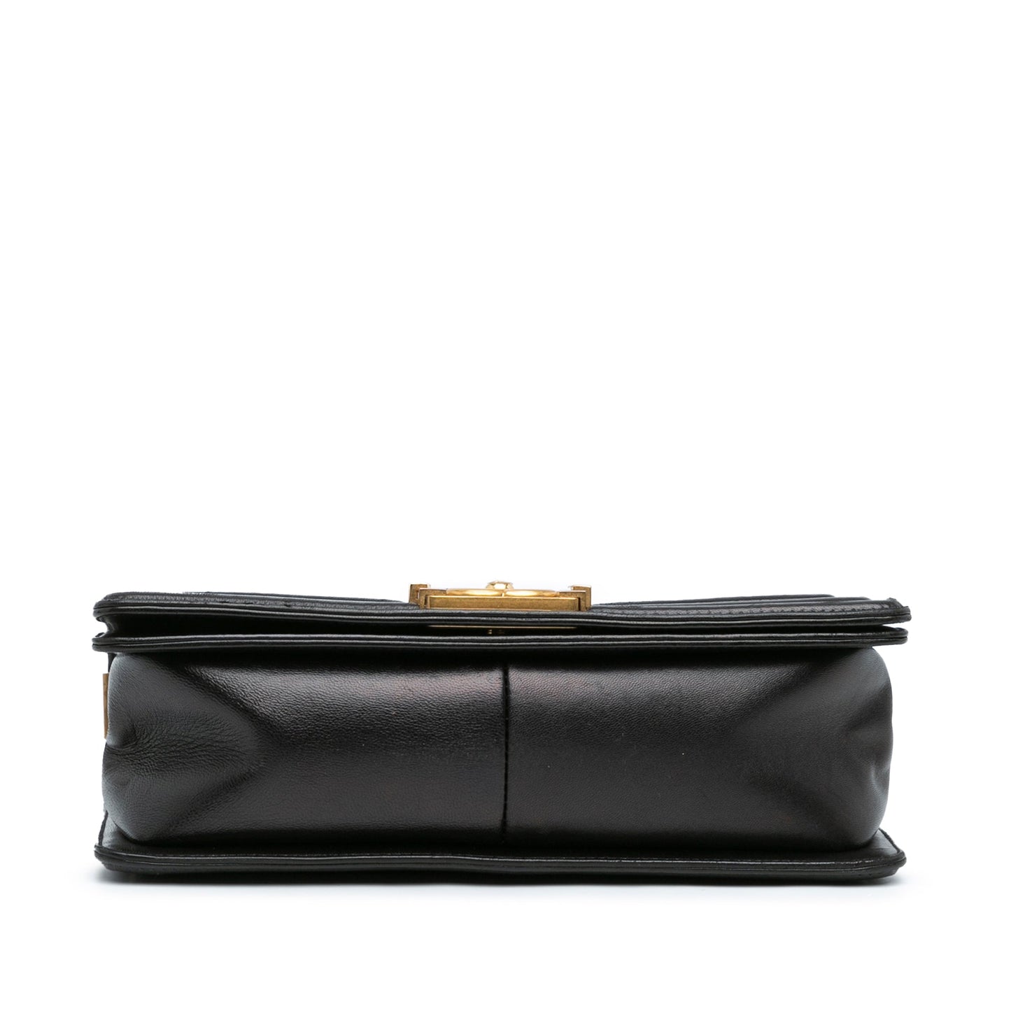 Black Chanel Medium Braided Chevron Cotton and Lambskin Boy Flap Crossbody Bag