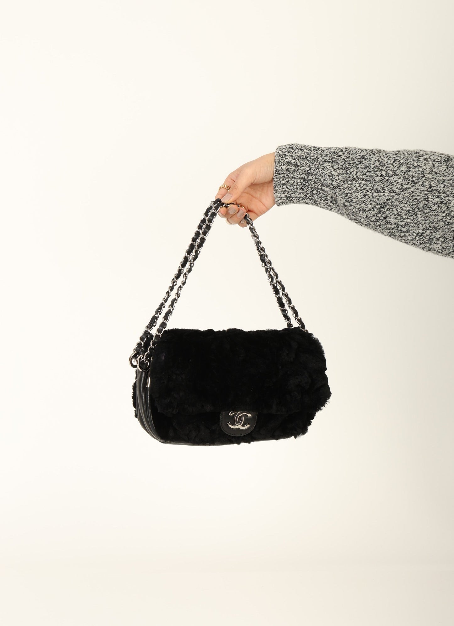 Chanel 2006 Fur Medium Flap