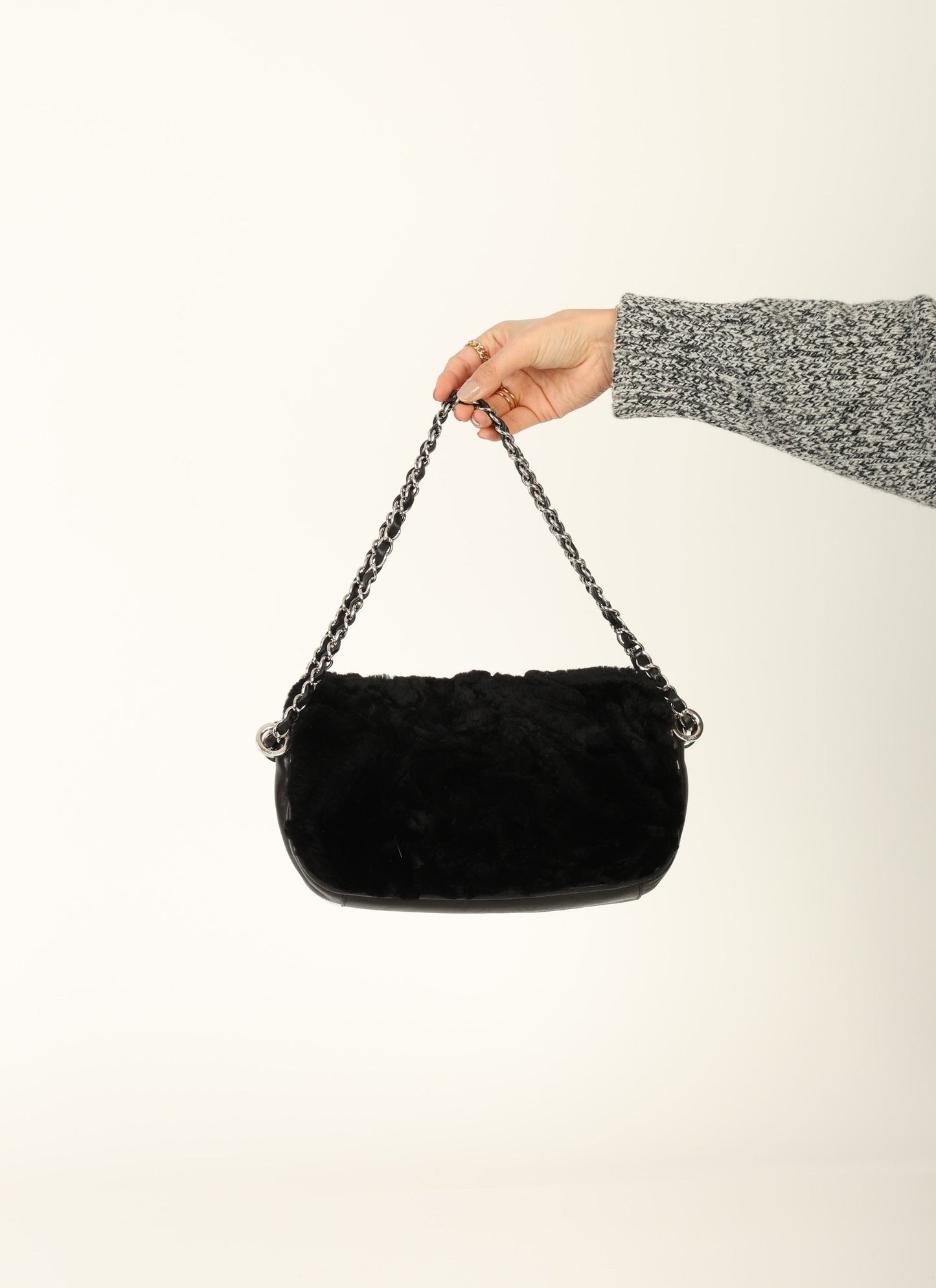 Chanel 2006 Fur Medium Flap