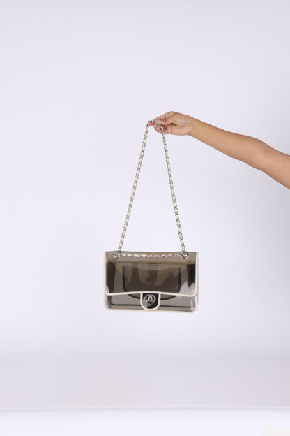 Chanel 2007 Transparent Heart Classic Flap