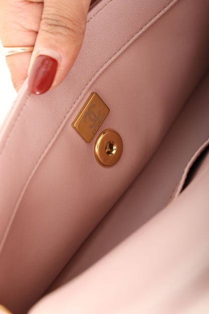 Chanel 24C Iridescent Lambskin Charm Flap Bag