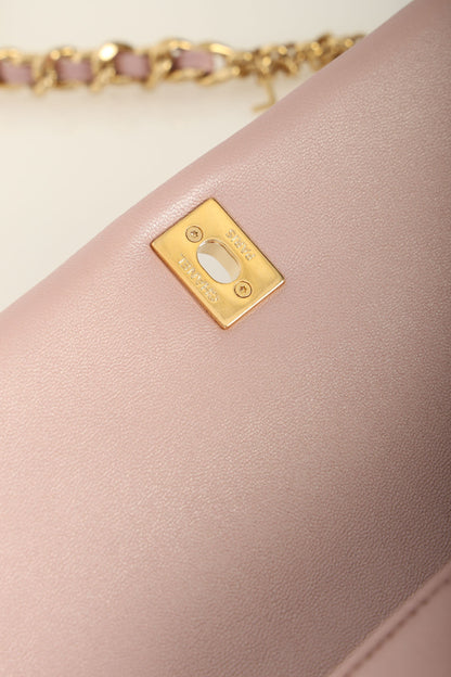 Chanel 24C Iridescent Lambskin Charm Flap Bag