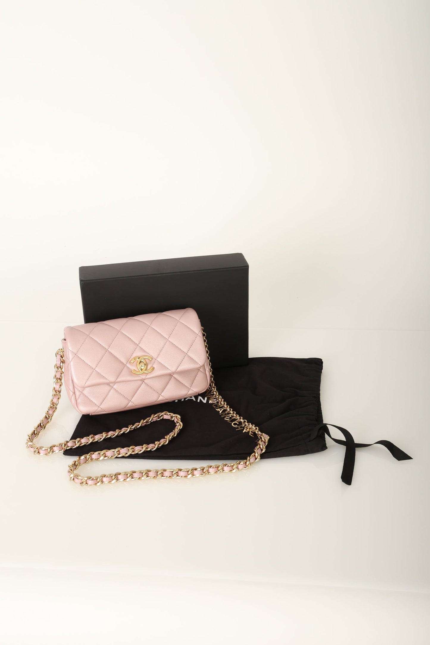 Chanel 24C Iridescent Lambskin Charm Flap Bag