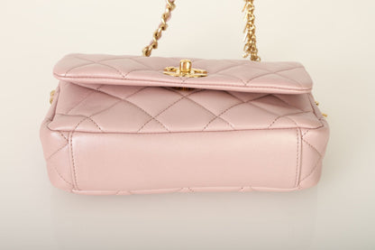 Chanel 24C Iridescent Lambskin Charm Flap Bag