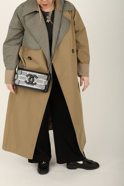 Chanel 2014 Patent Brick Crystal Flap