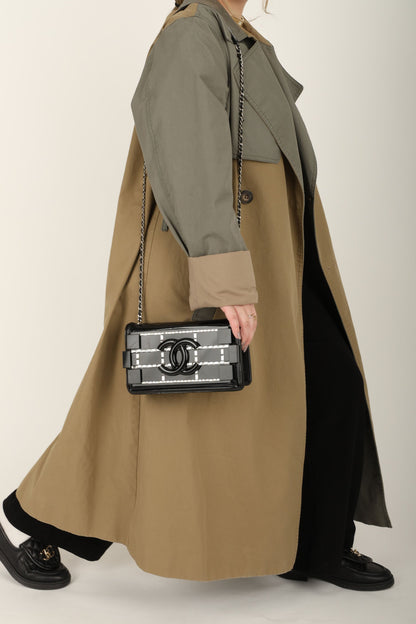 Chanel 2014 Patent Brick Crystal Flap