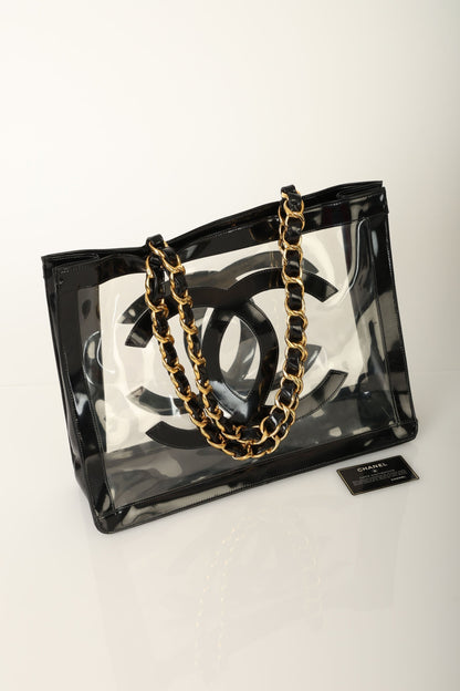 Chanel 1994 Transparent Chunky Chain Tote
