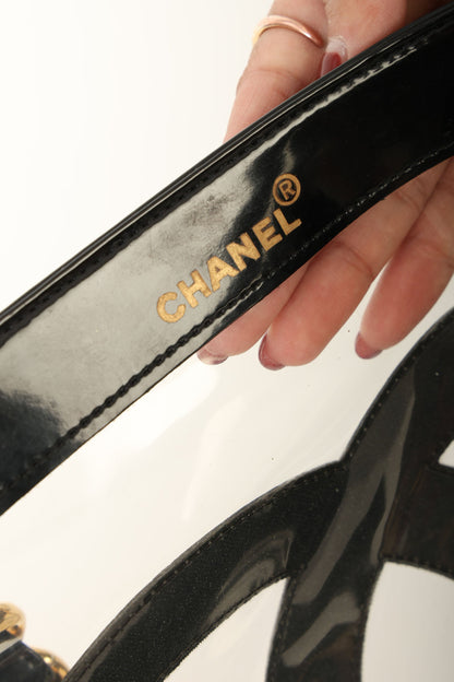 Chanel 1994 Transparent Chunky Chain Tote