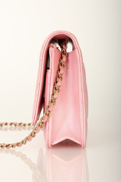 Chanel 23S Iridescent Lambskin Wallet on Chain
